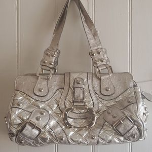 Guess Gold Tone Shoulder Bag